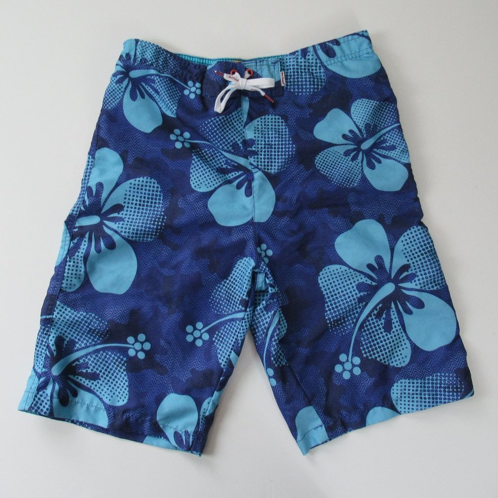 Red Camel Boys Hawaiian Floral Swim Trunks Shorts Large